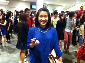 Hau Hui Min, 18, a member from the production team for Smile from Within